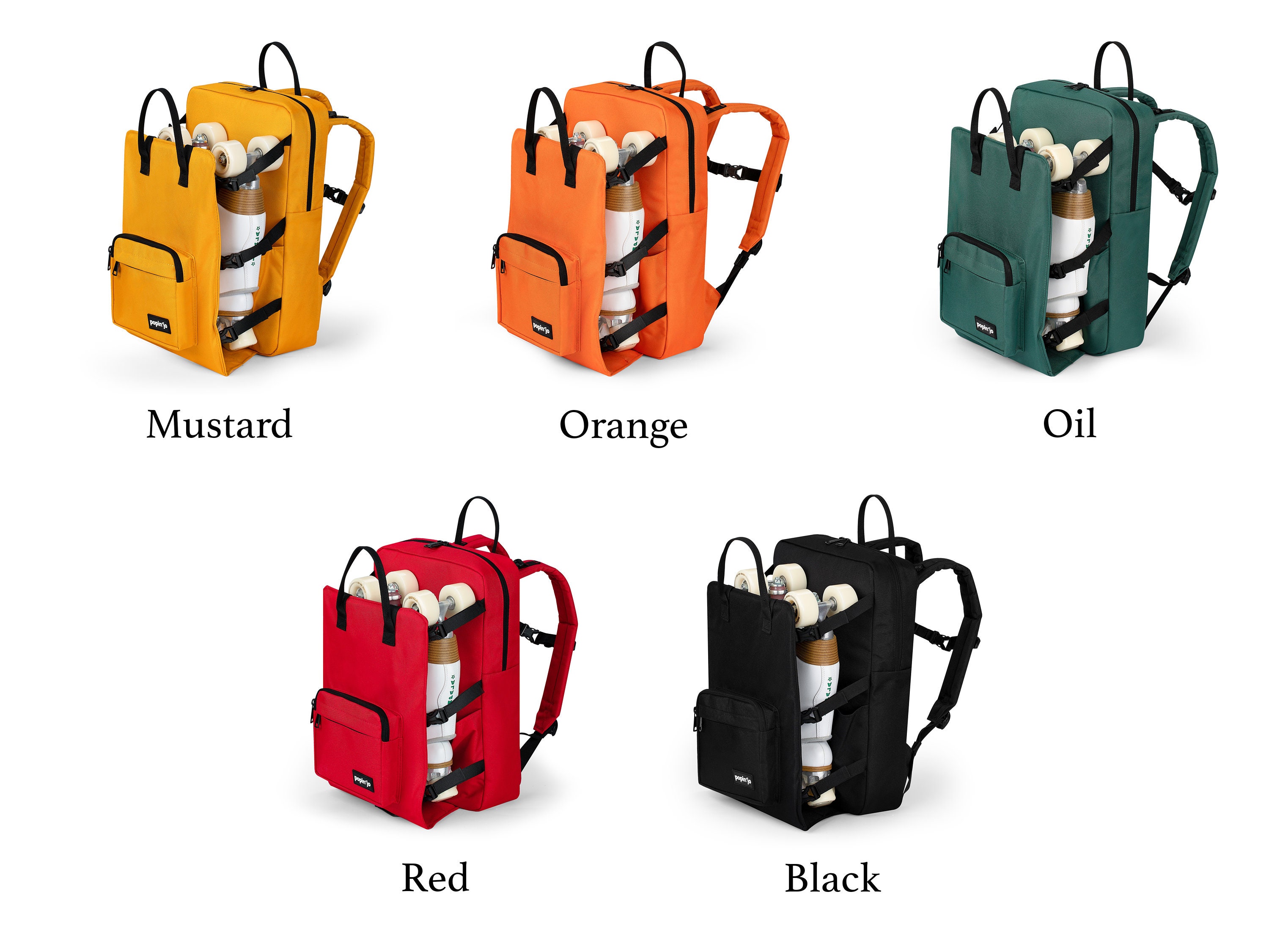 Roller Skate Multipurpose Bags - Black Green Yellow Blue