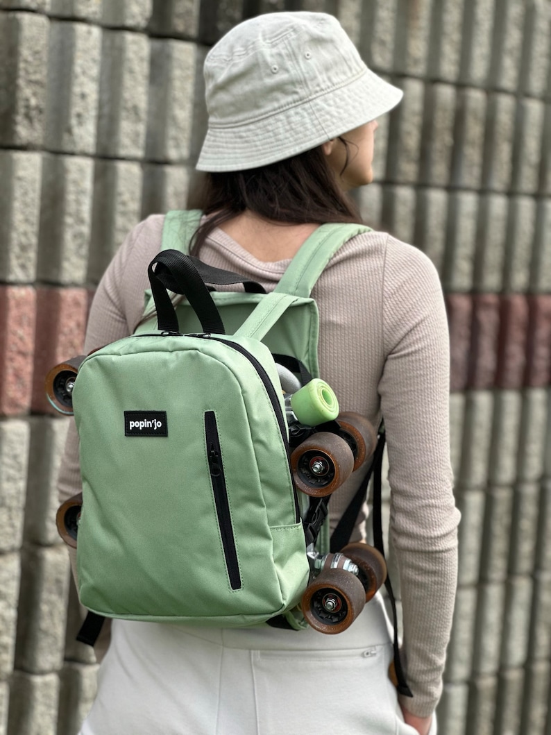 Mochilas pequeñas para patines en línea: bolsas coloridas para patines en línea, se adapta a todo tipo de patines Quad, en línea, bolsa para patines de velocidad, regalo para ella/él imagen 5