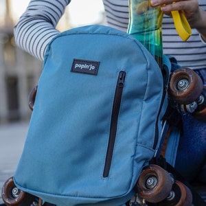 Mochilas pequeñas para patines en línea: bolsas coloridas para patines en línea, se adapta a todo tipo de patines Quad, en línea, bolsa para patines de velocidad, regalo para ella/él imagen 8