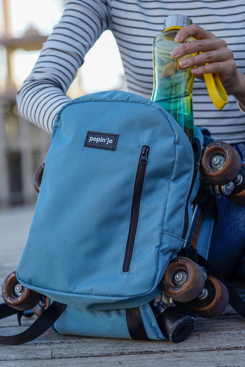 Mochilas pequeñas para patines en línea: bolsas coloridas para patines en línea, se adapta a todo tipo de patines Quad, en línea, bolsa para patines de velocidad, regalo para ella/él imagen 8