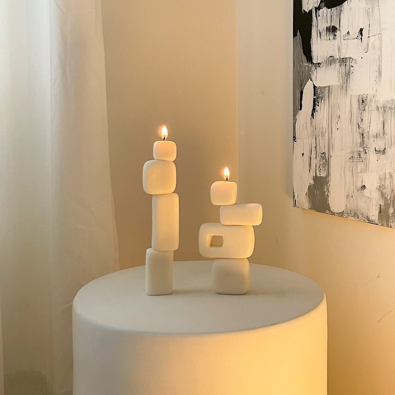 etsy.com | Cubed Sculptural Candle - Soy Scented - Art Home Decor - Modern Minamalist