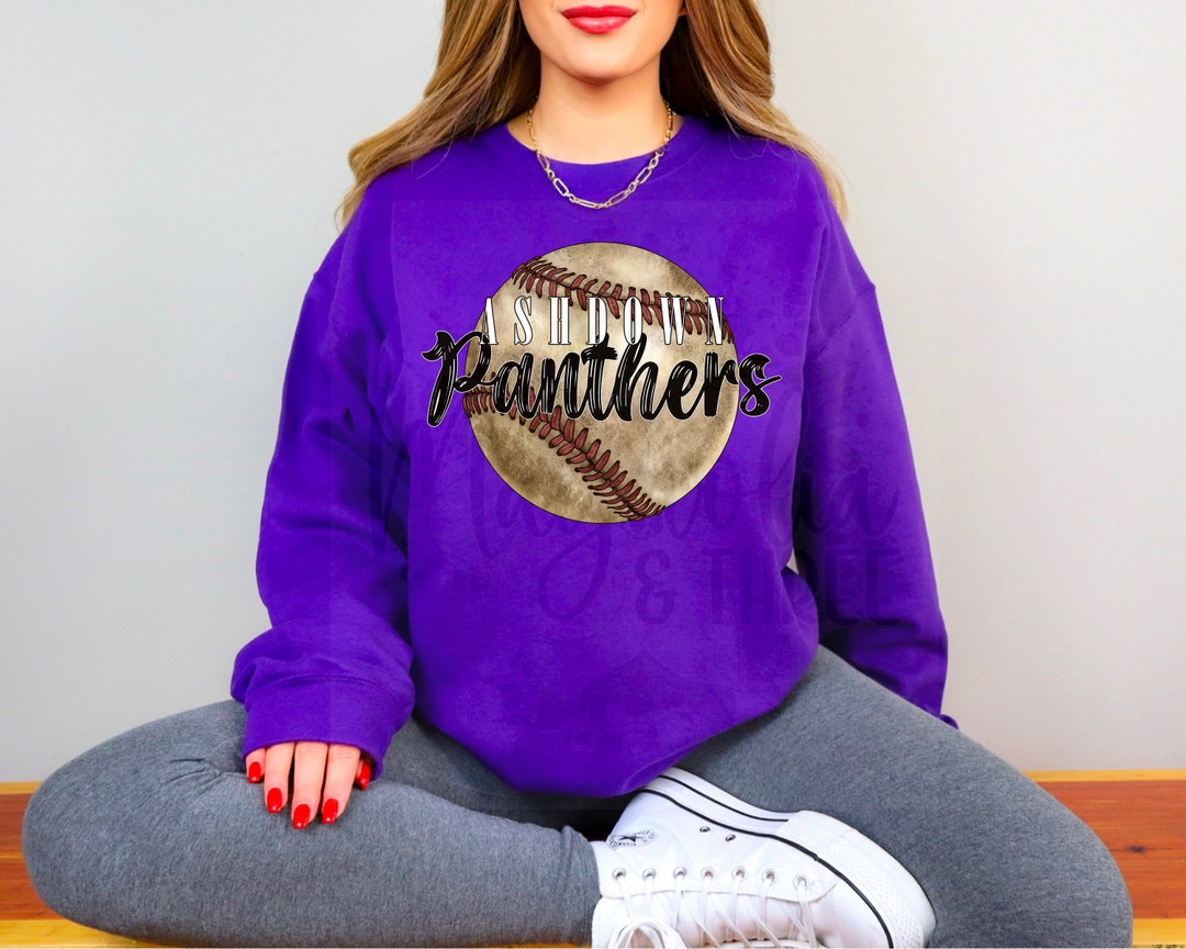 Ashdown Panthers Dirty Baseball Png Etsy