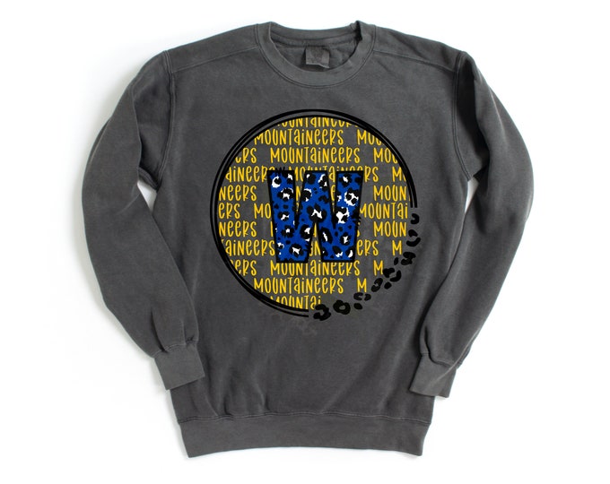 High School Team Spirit Mountaineers Png Etsy