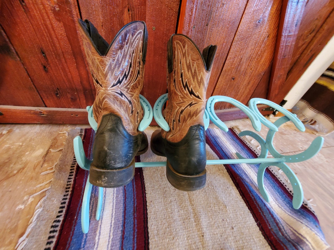 Real Horse Shoe Boot Rack Etsy
