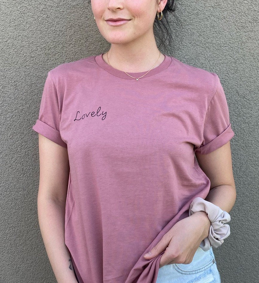 Lovely T-shirt | Etsy
