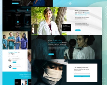 Modello di sito web Wix per clinica medica: design sanitario professionale