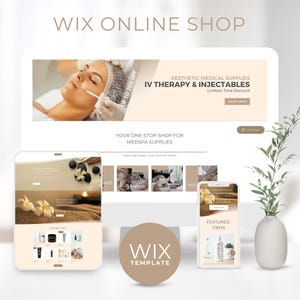 Medspa Shop Wix Website Template, Wix E-commerce Clinical Spa, Medi Spa Wix Store, Medspa Online Wix Shop, Cosmetic Medical Store