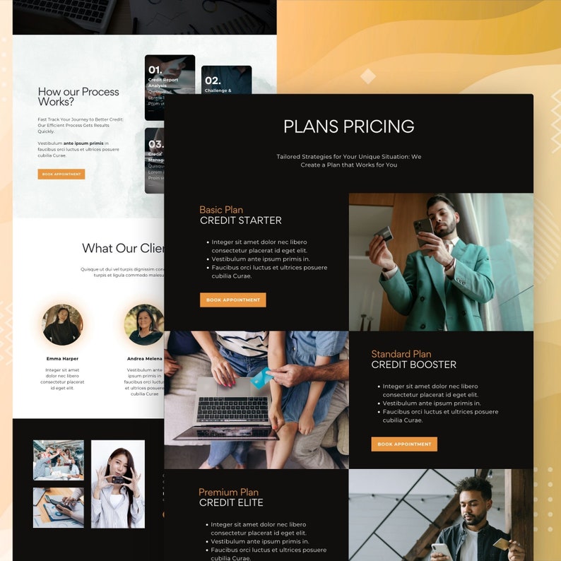 Credit Repair Website Template: Professional Canva Design (digital ...