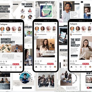 Affiliate Marketing Instagram Post Templates: Professional Canva Theme (50 Posts) image 3