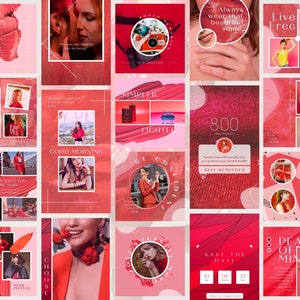 100 Elegant Instagram Template Canva Post and Story IG - Etsy