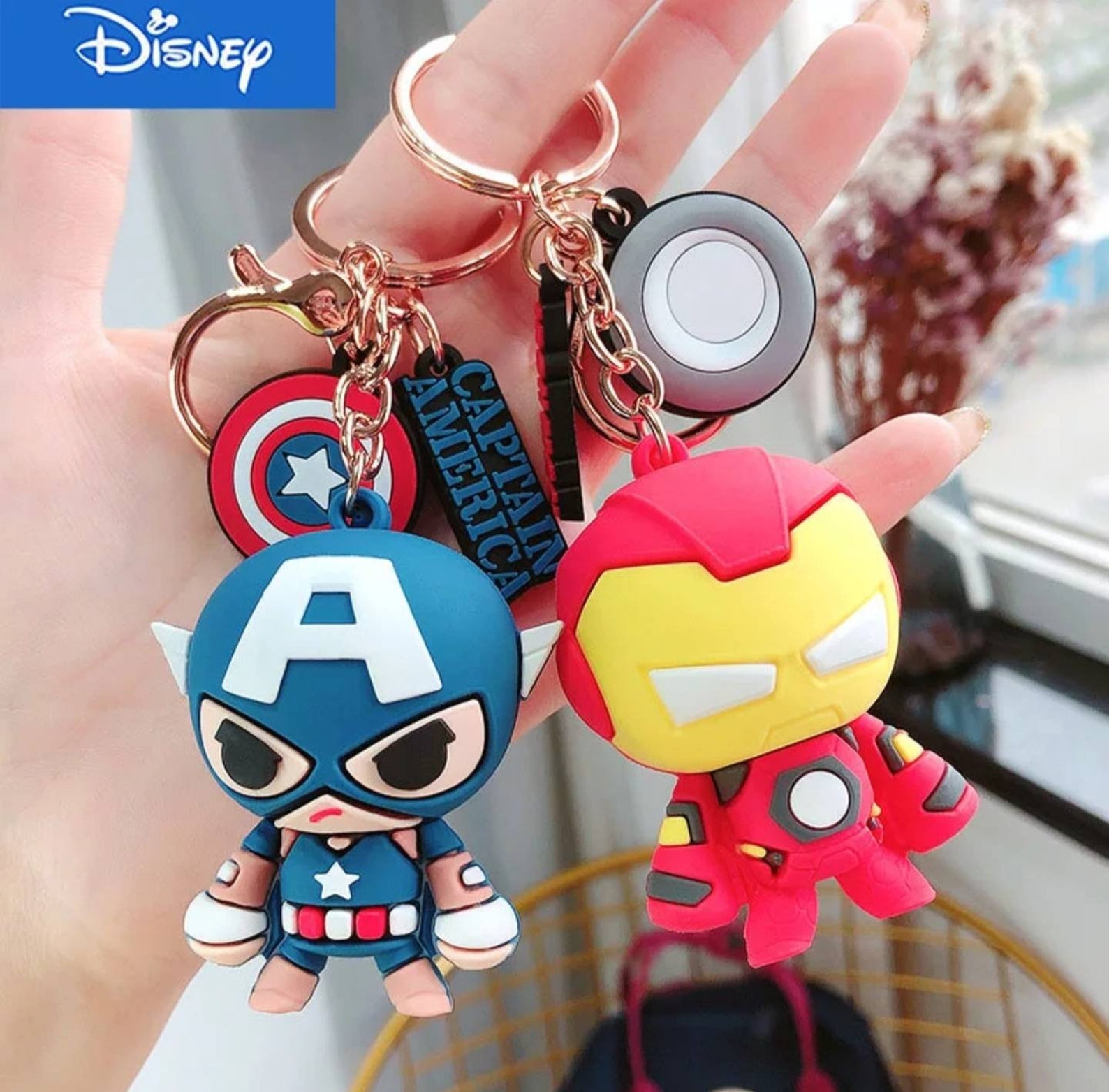 Marvel Keyrings Keychains Pendant Disney Avengers Cartoon Etsy