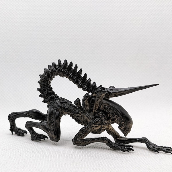 Alien Xenomorph Figure Resin art 3d printed handmade