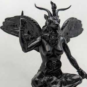 Baphomet Statue | Sculpture for Desk Decoration | Satanic Decoration & Devil Sculpture for Collectors
