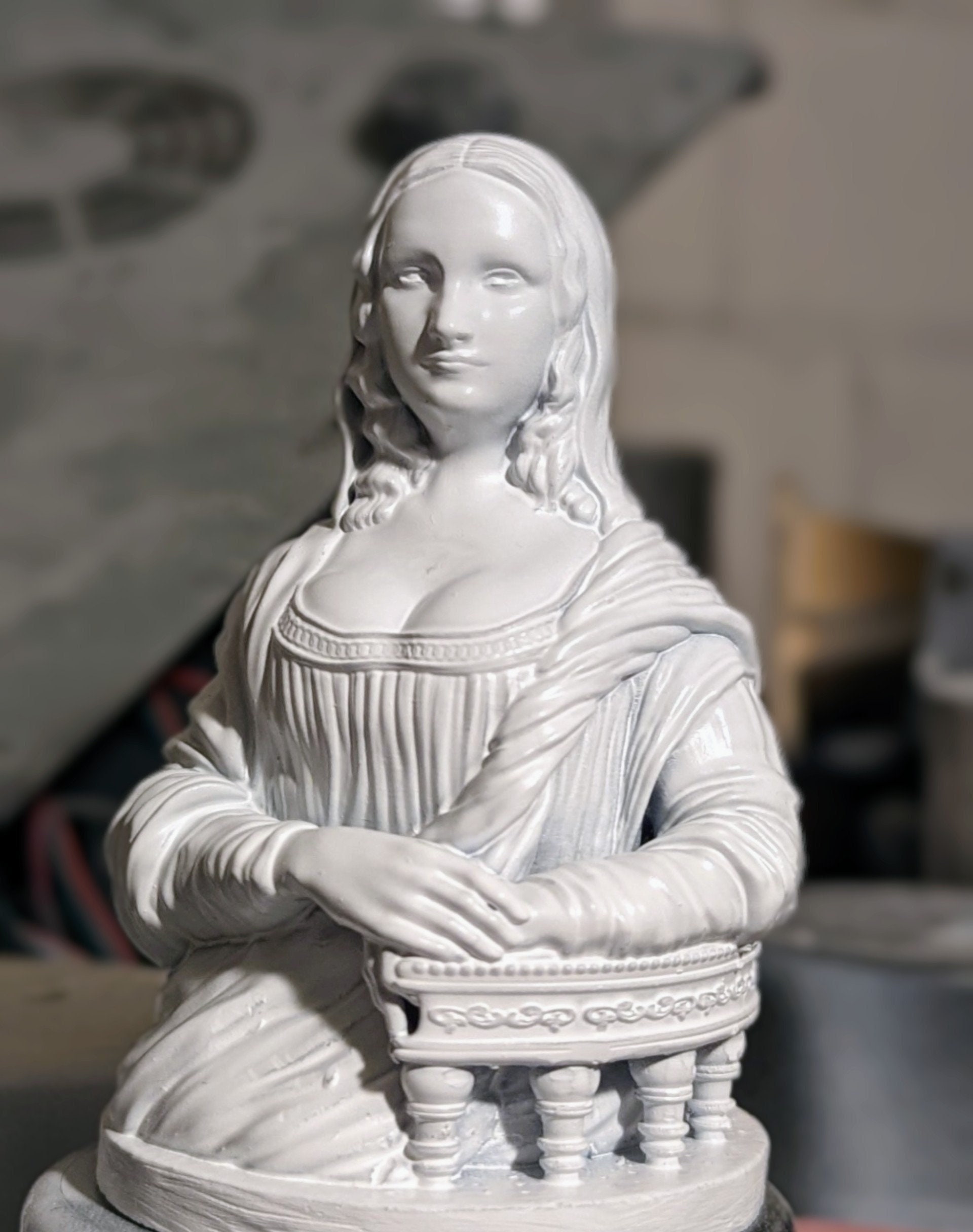 BAIT x Louvre Xmambo Mona Lisa All White Statue Figure