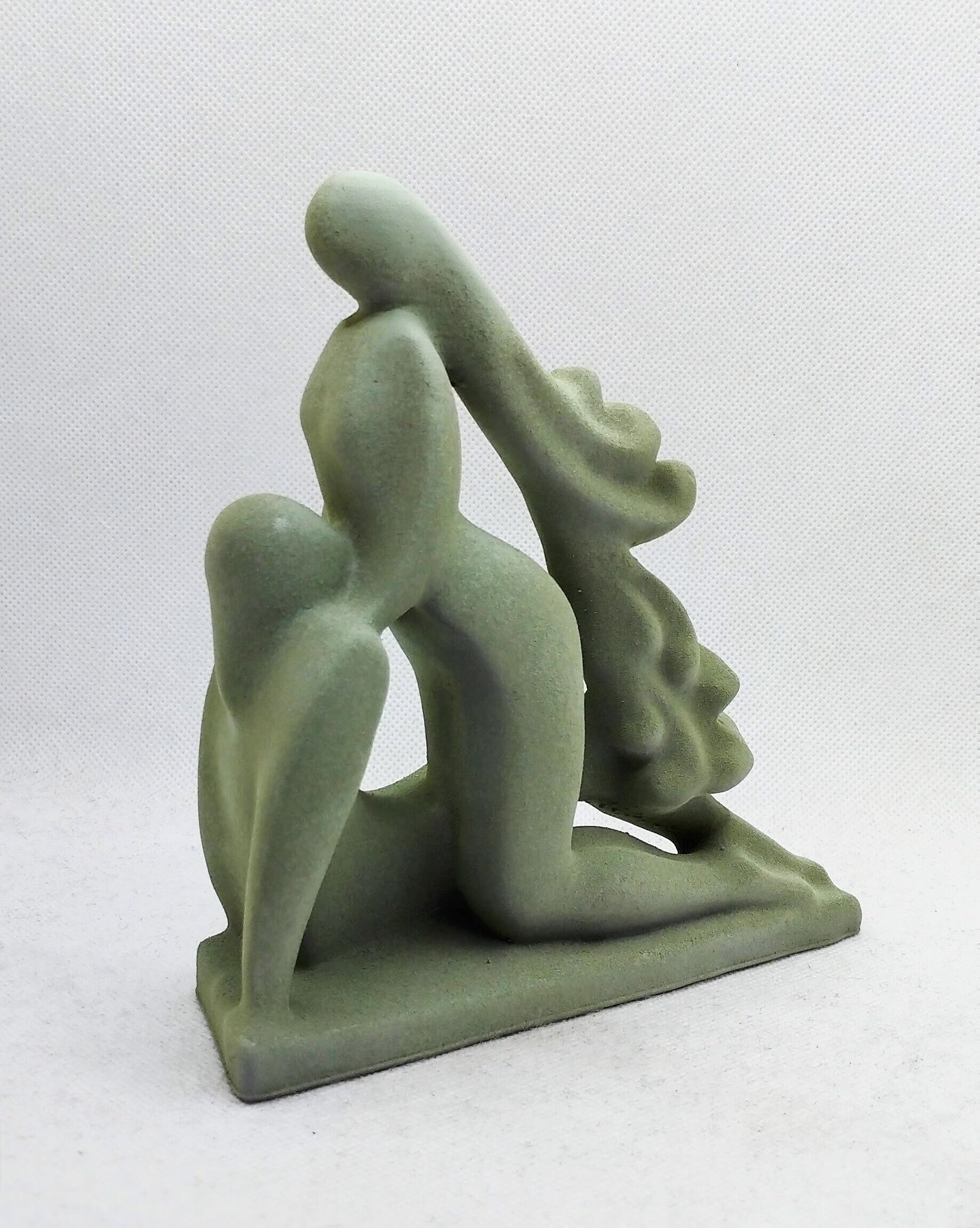  Moritz Skulptur Couple in Love I Liebe I 23 x 4 x 26 cm I  Liebespaar Päarchen I Verliebt Sein I schöne Deko Figur Dekoration Paar in  Liebe Mangoholz braun