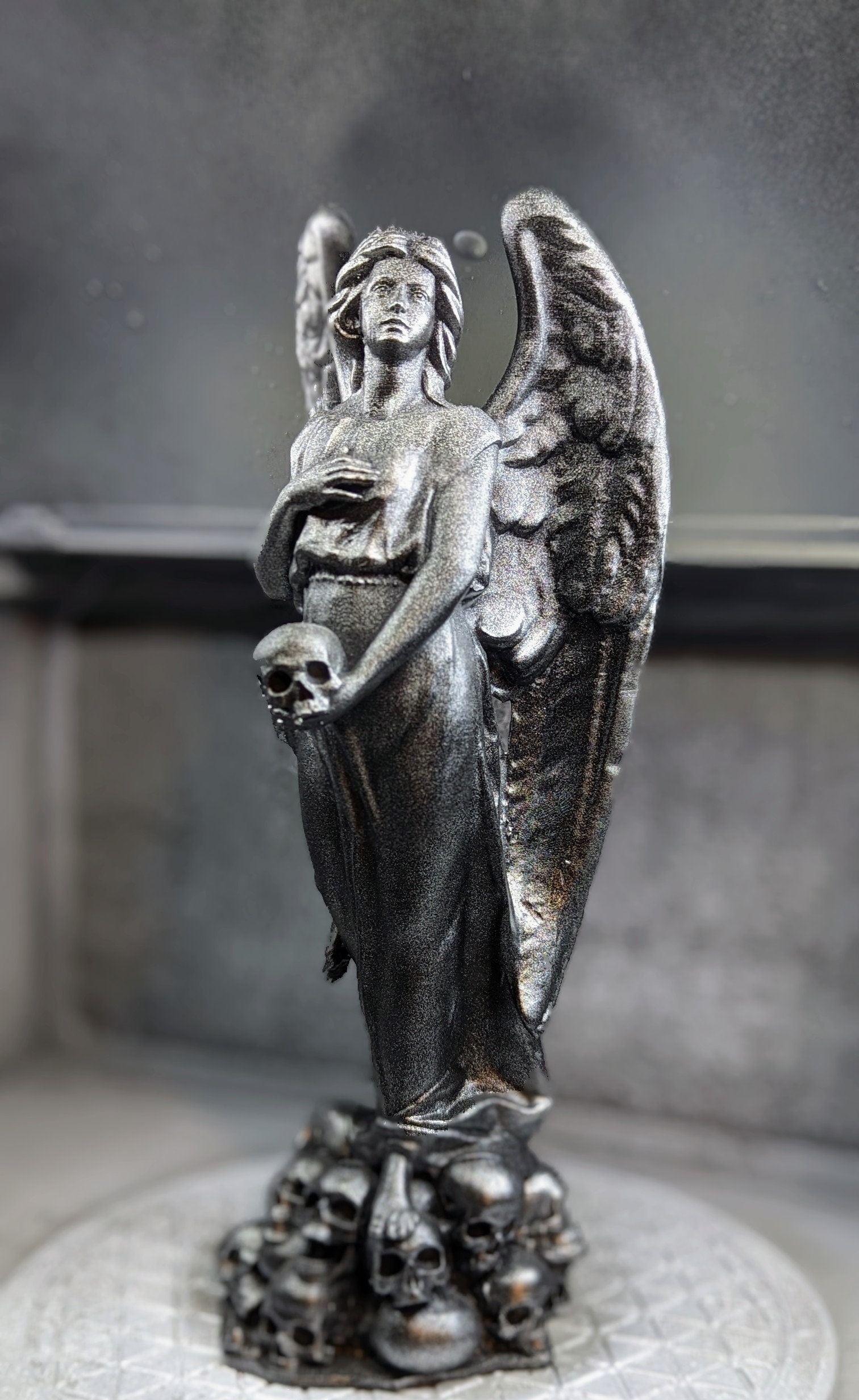 Angel of Death Statue Gothic Halloween Decoration Etsy