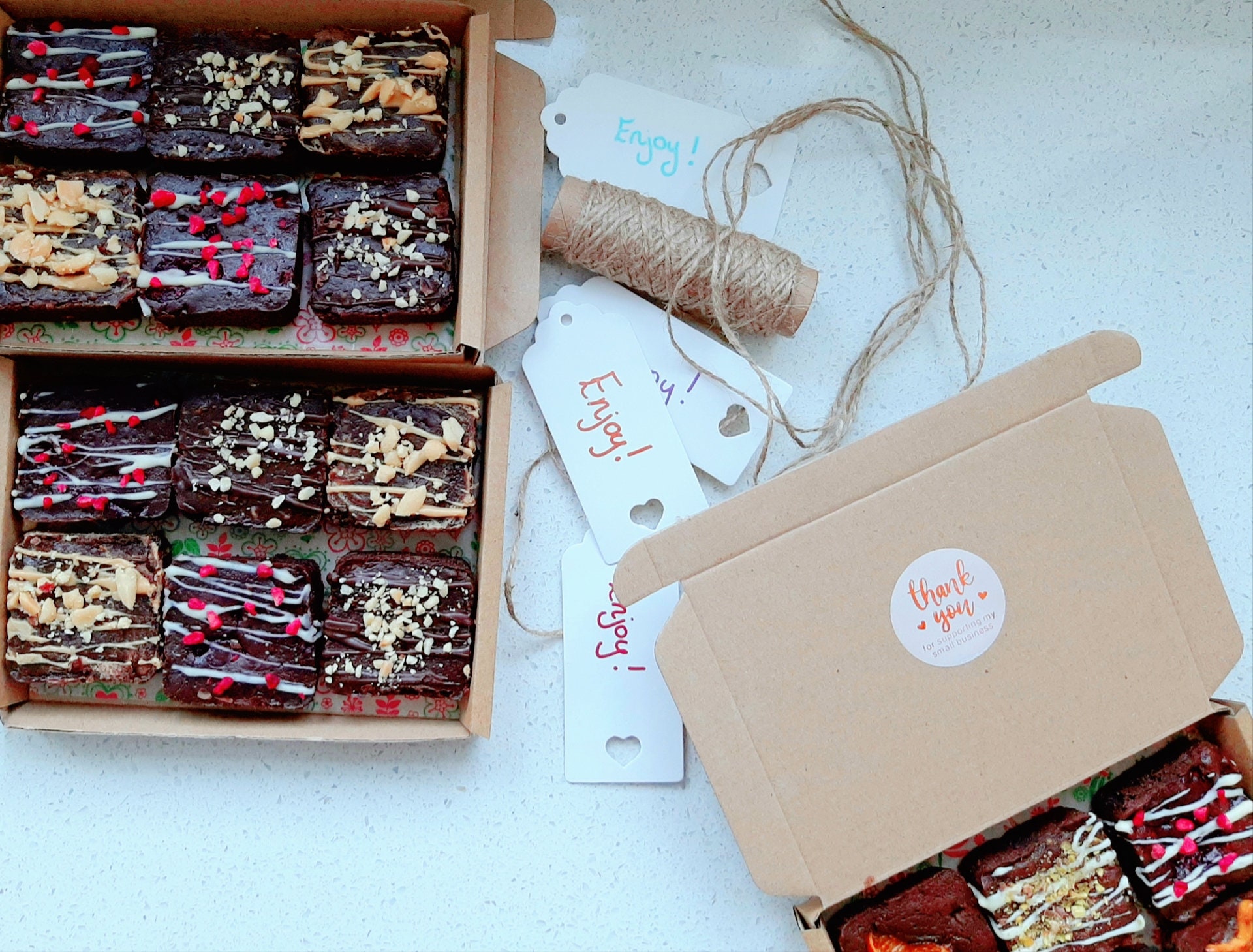 Postal Brownie Boxes Etsy