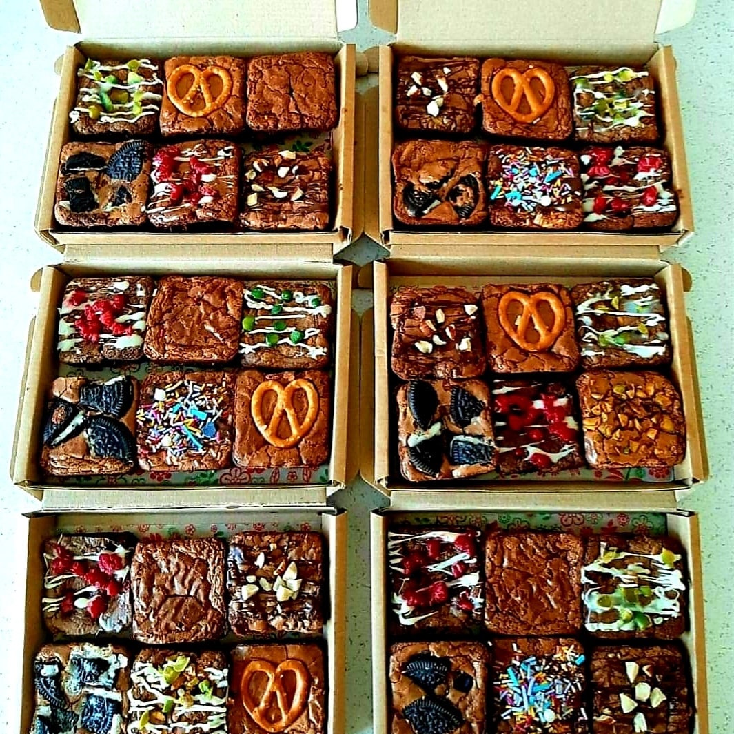 Postal Brownie Boxes Etsy