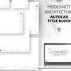 Minimalist Architect Title Block Templates Autocad Title Block Template ...