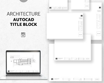 Minimalist Architect Title Block Templates | Autocad Title Block Template | Autocad Layout Template