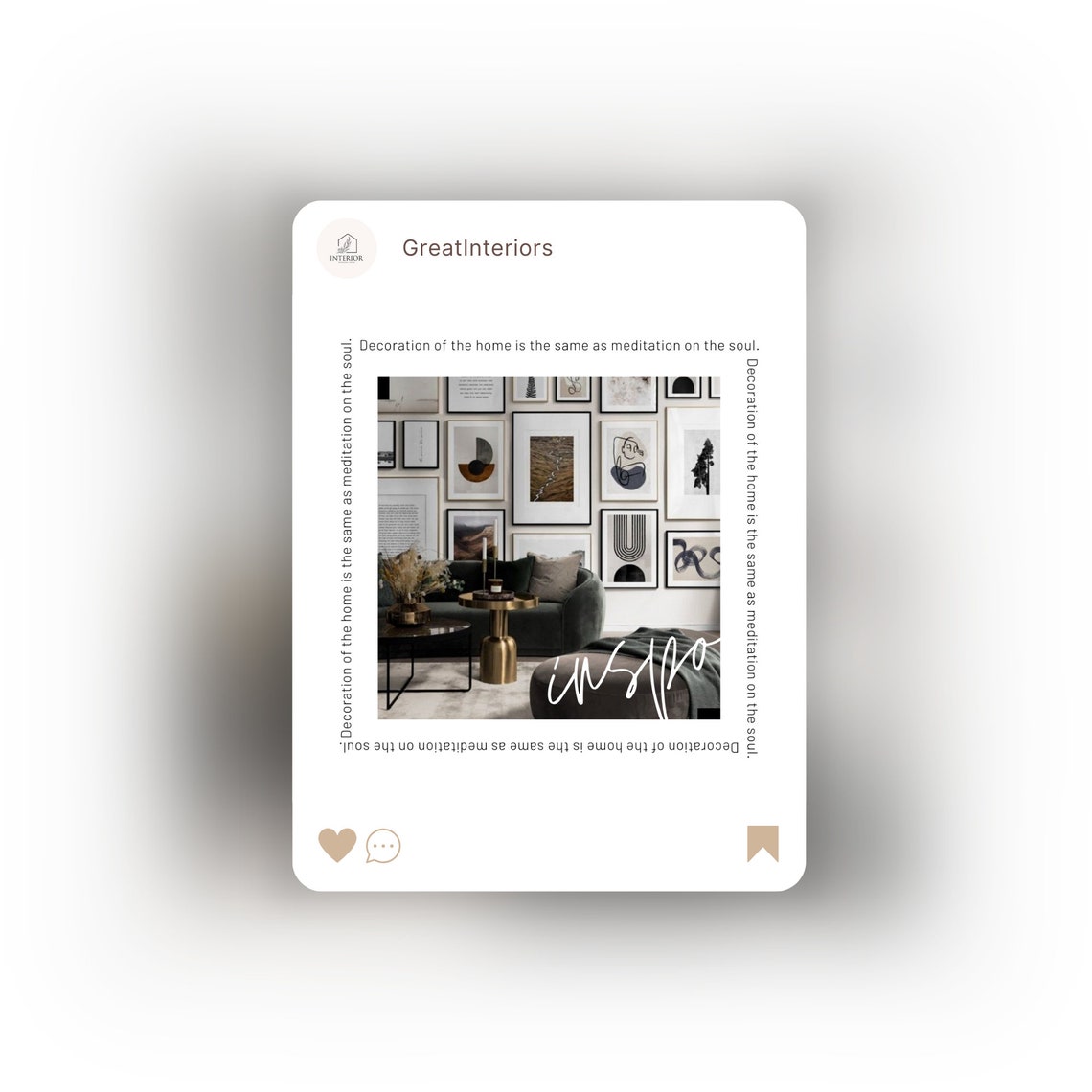 Interior Design Instagram Templates Canva, Interior Designer Social ...