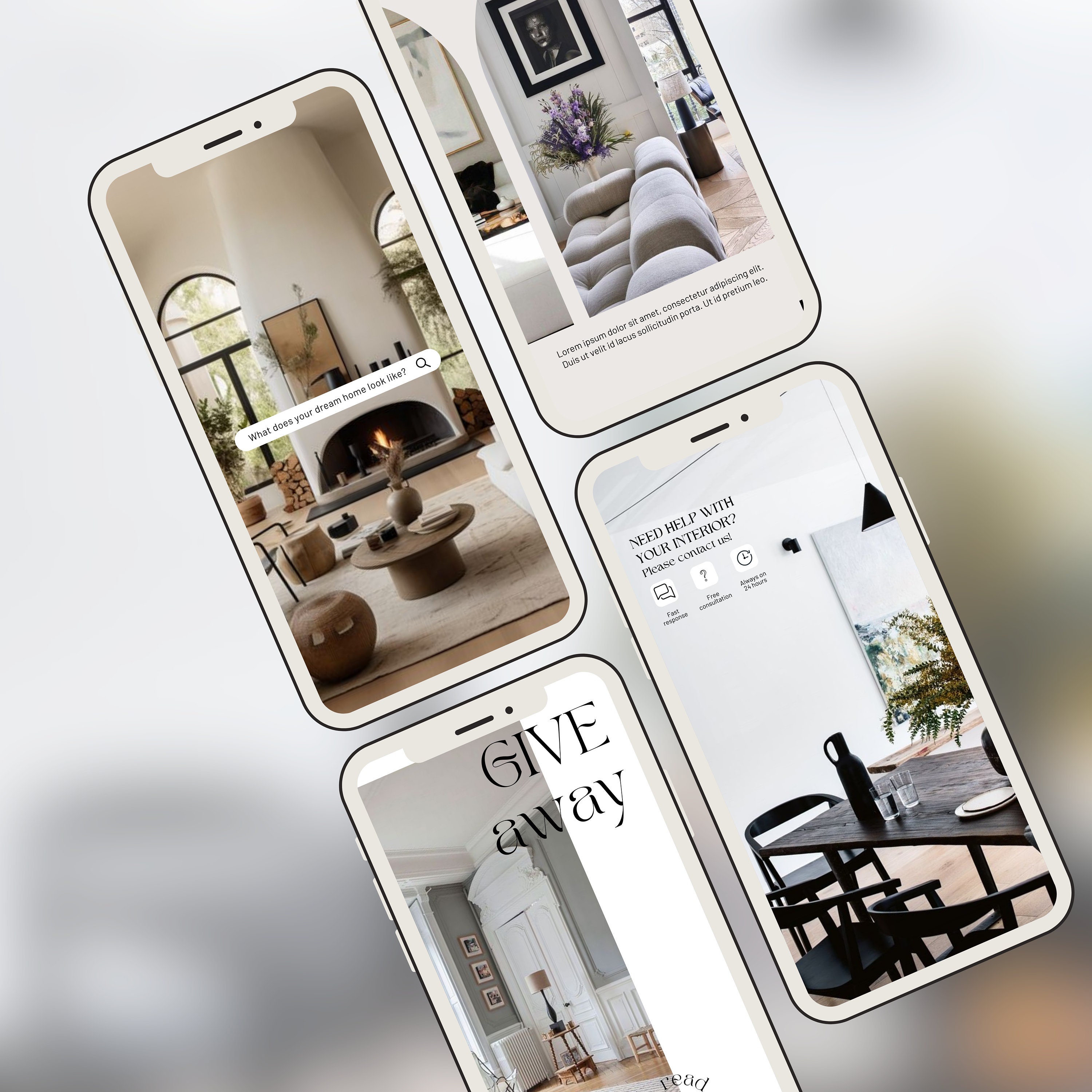 Interior Designers Instagram Story Template | Interior Design IG Story ...