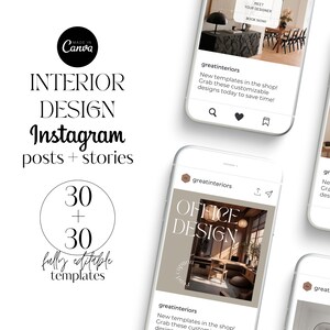 Interior Designers Instagram Post Template | Interior Design IG Post ...