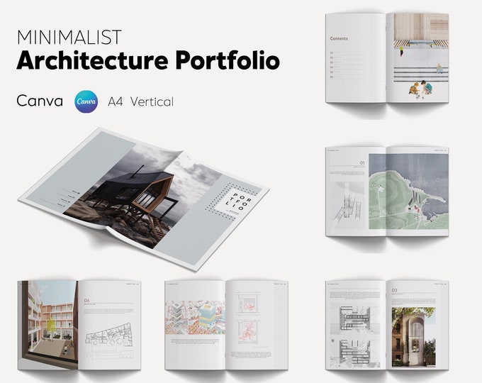 Canva Template for Architecture Portfolio Presentation | Modern ...