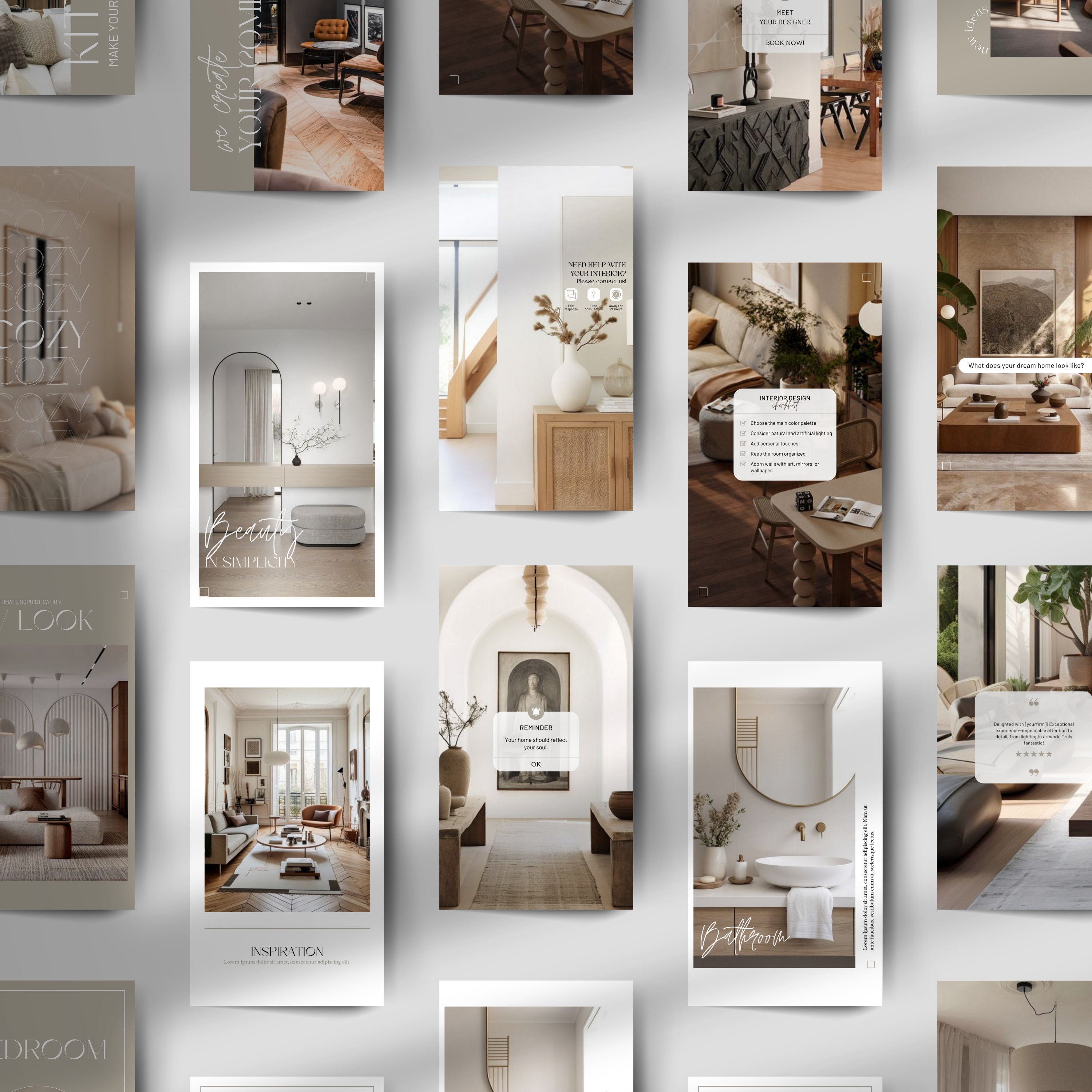 Interior Designers Instagram Story Template | Interior Design IG Story ...