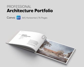 Professional Portfolio Template | Canva Architecture Portfolio Brochure