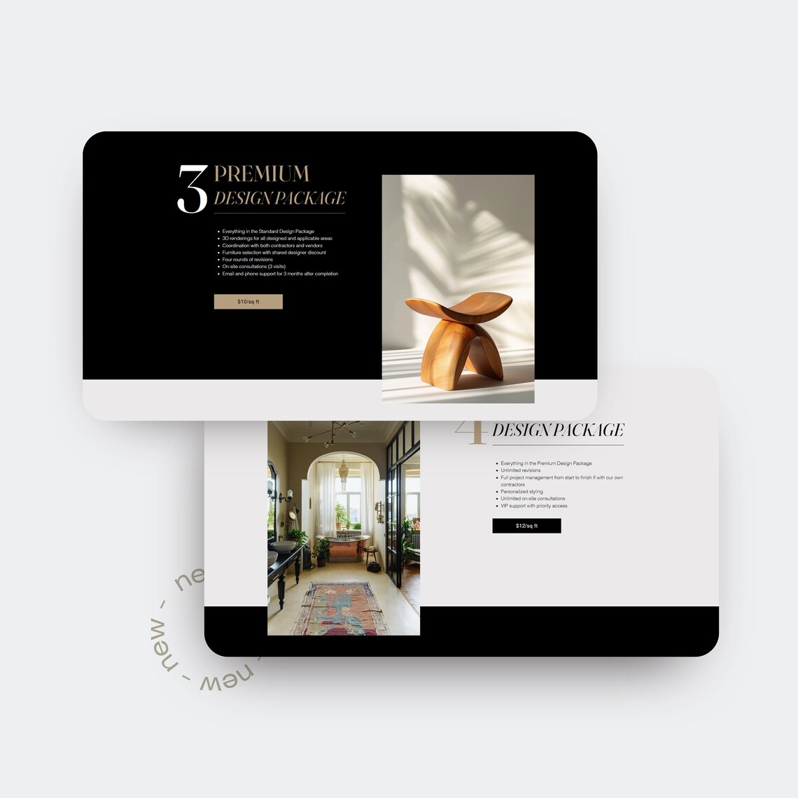 Interior Designer Website WIX Template | Interior Design Page WIX ...