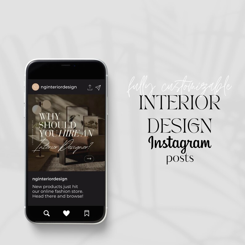 Interior Designers Instagram Post Template | Interior Design IG Post ...