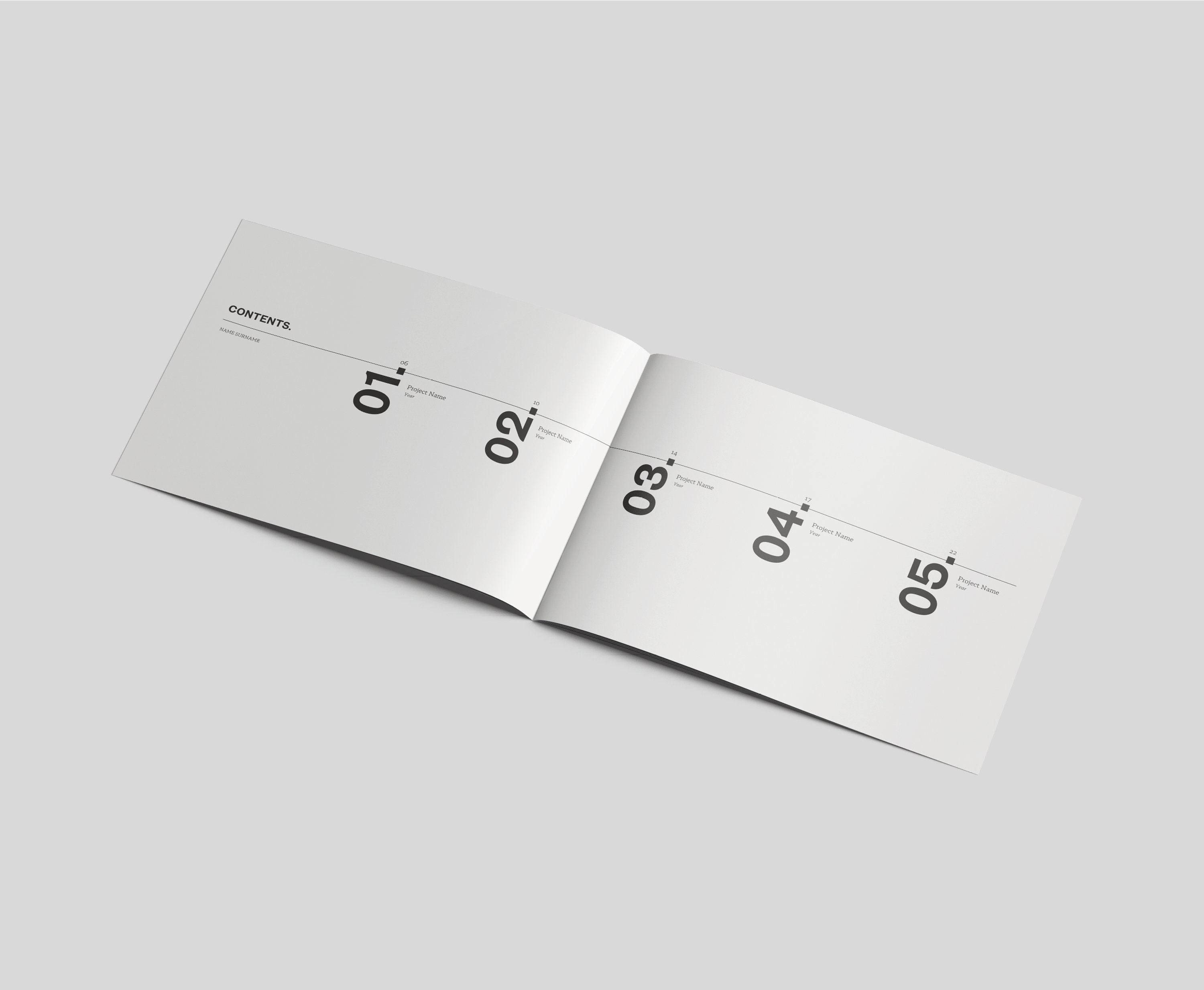 Minimalist Portfolio Template A4, Indesign Portfolio Layout ...