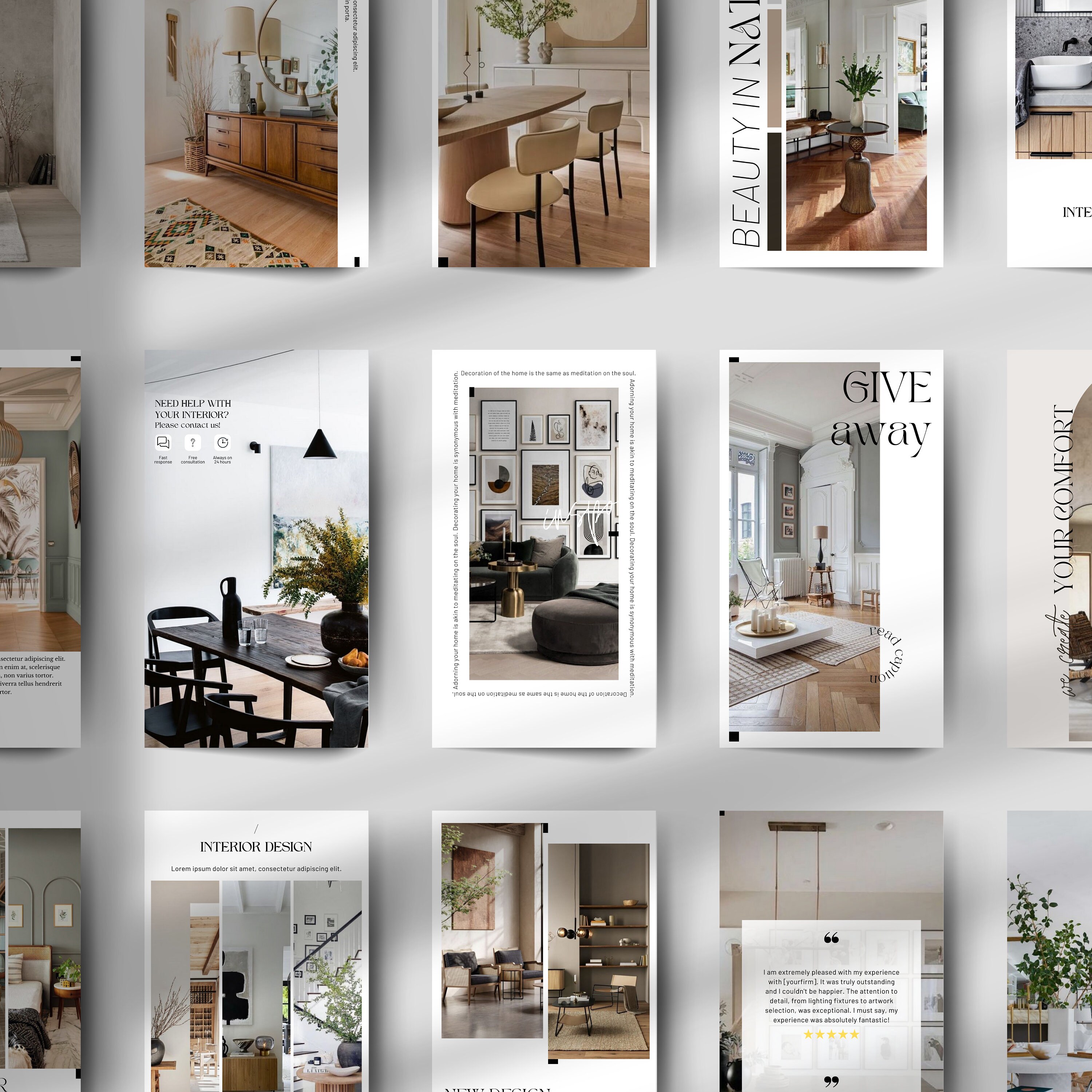 Interior Designers Instagram Story Template | Interior Design IG Story ...