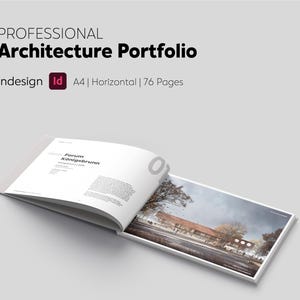 Modelo de Portfólio Profissional | Brochura de Portfólio de Arquitetura do InDesign