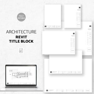 Minimalist Architekt Titelblock Vorlagen | Revit-Titelblock-Vorlage | Revit Layout-Vorlage