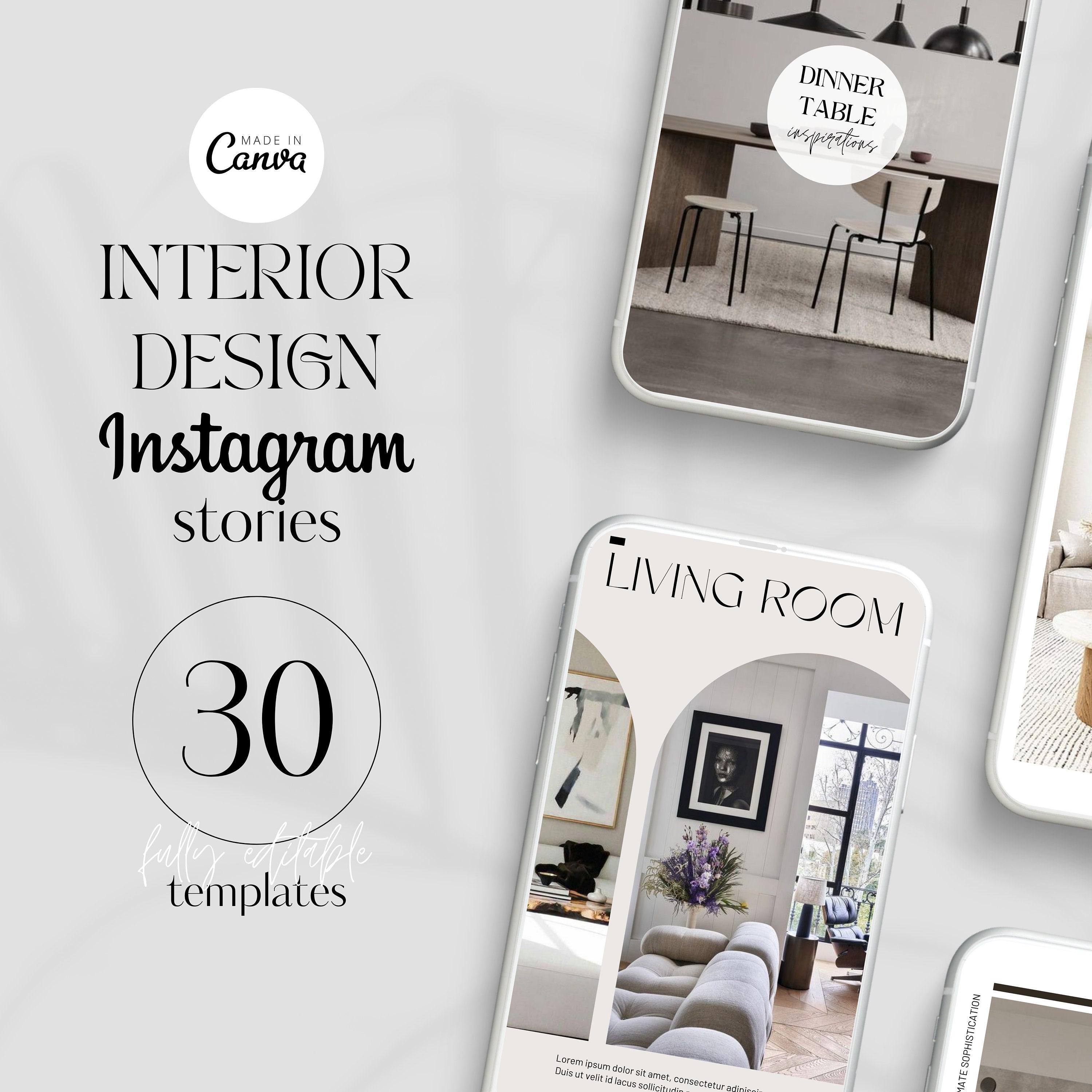 Interior Designers Instagram Story Template | Interior Design IG Story ...