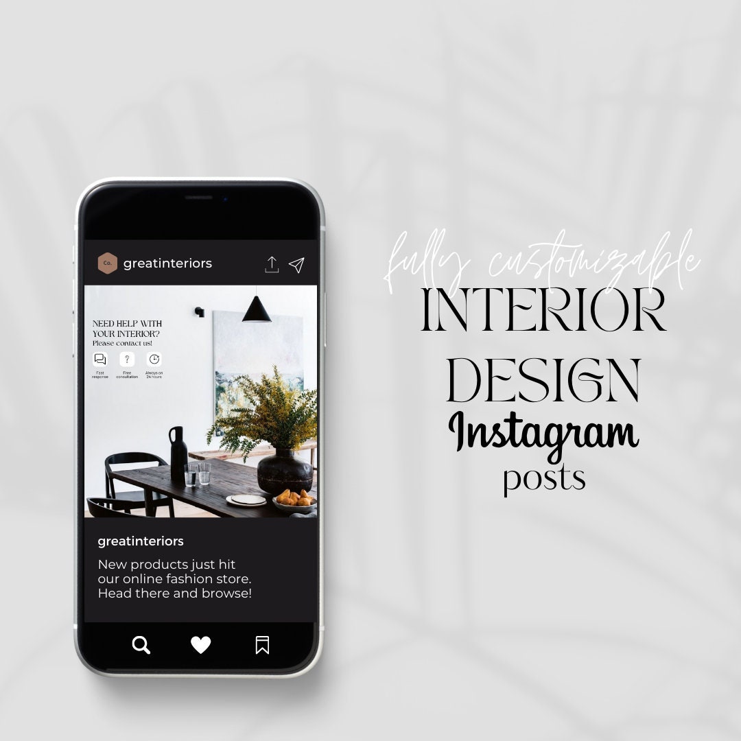 Interior Design Instagram Templates Canva, Interior Designer Social ...