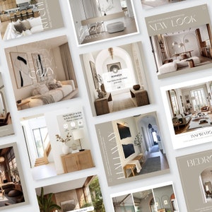 Interior Designers Instagram Post Template | Interior Design IG Post ...