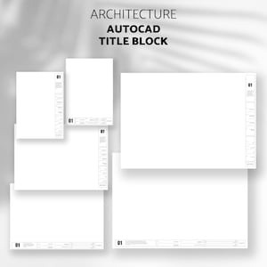 Modernist Architect Title Block Templates Autocad Title Block Template ...