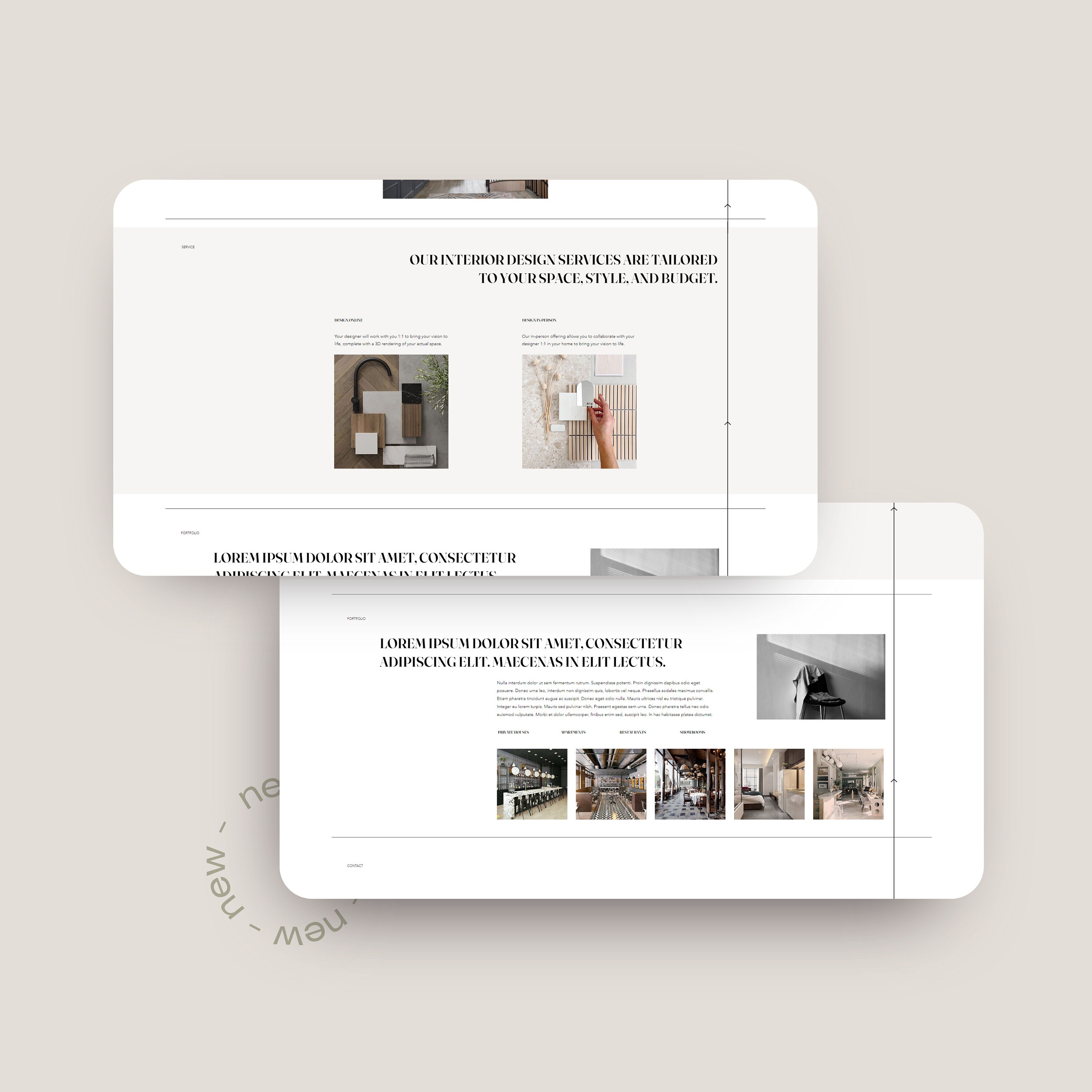 Interior Designer Website WIX Template | Interior Design Page WIX ...