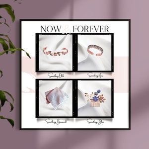 Wedding tradition memory shadow box or framed print | Canva template PDF | Shower, anniversary gift