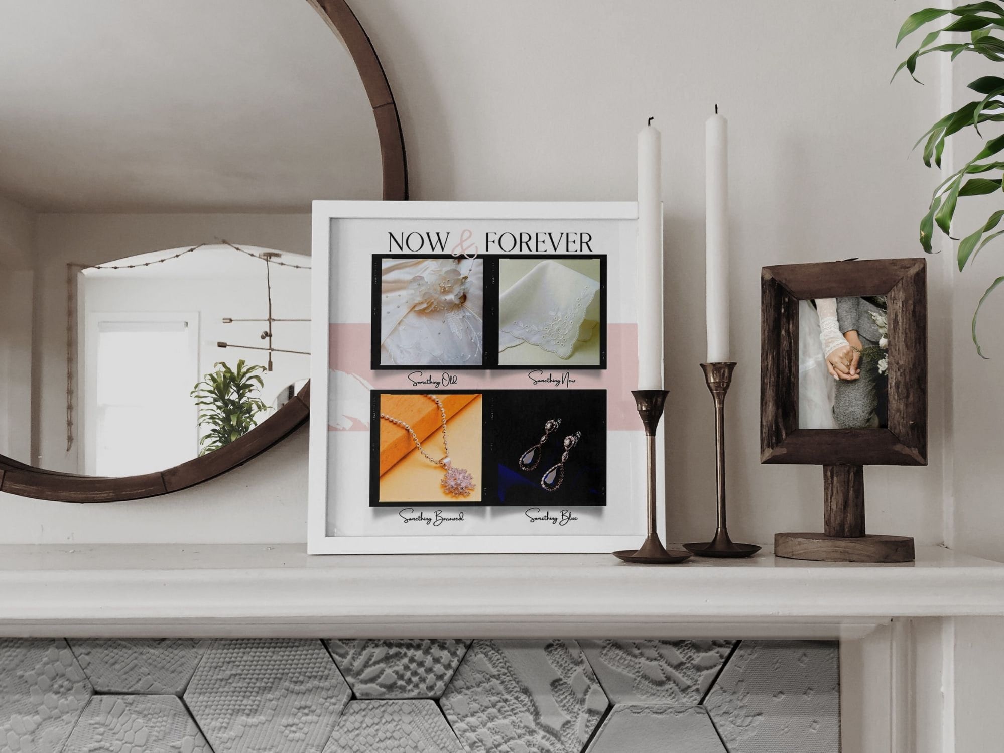 Wedding Tradition Memory Shadow Box or Framed Print Canva Template PDF