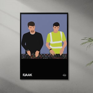 FJAAK Print | High Quality Print of DJs FJAAK | Techno, Berlin, Drums | Berghain, Awakenings, PAL  | Prints by Inkstasy