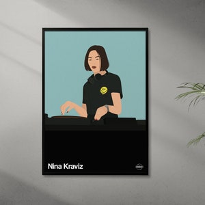 Nina Kraviz Print | High Quality Print of DJ Nina Kraviz | Techno, Berlin, Acid| Berghain, Awakenings, Timewarp | Prints by Inkstasy