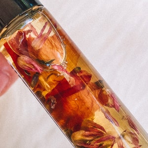 Self Love Essential Oil Roller | Flower Infused Essential Oil Roller for Self Love & Healing | Botanical Infused Essential Oil Roller