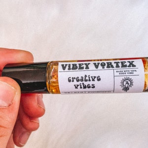Creativiteit etherische olie roller | Flower Infused etherische olie roller voor creativiteit en motivatie | Botanische olieroller