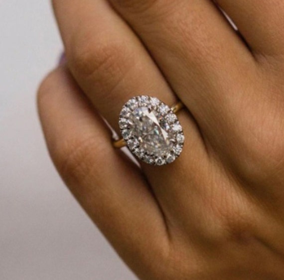 14k Rose Gold Moissanite Engagement Ring, Diamond Promise Ring - Shraddha  Shree Gems