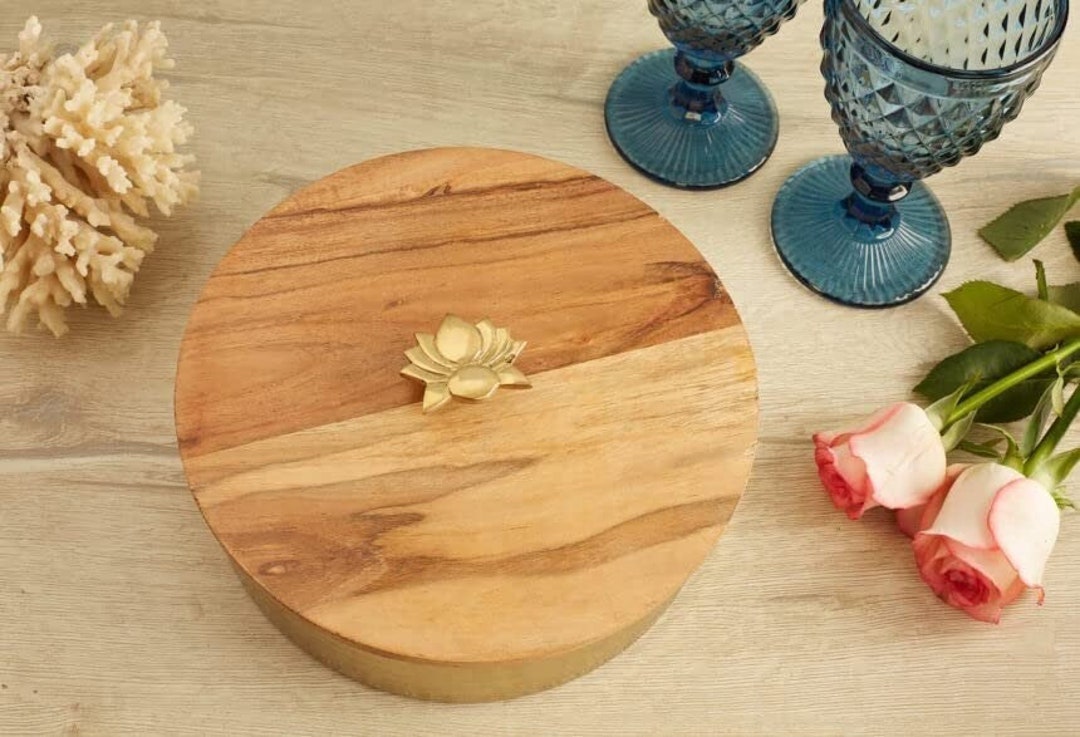 Indian Vintage Spice Box Brass Golden Finish Masala Box With Etsy