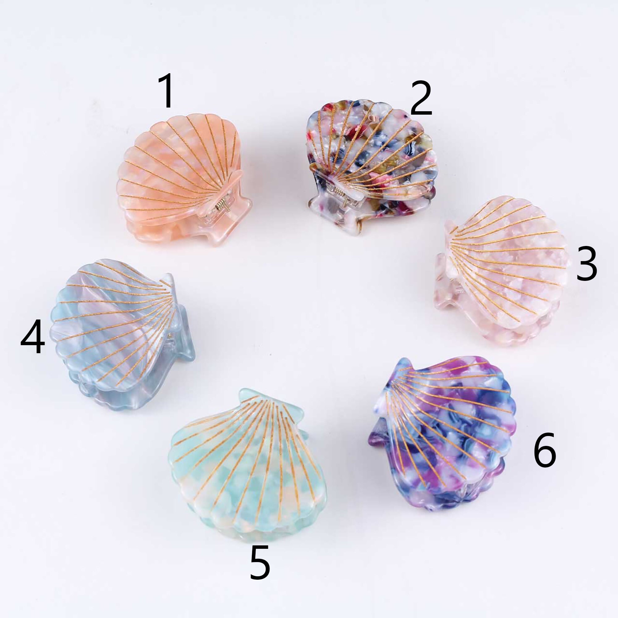 Shell Hair ClipRetro Hair ClipHair Pin For GirlHair Claw Etsy